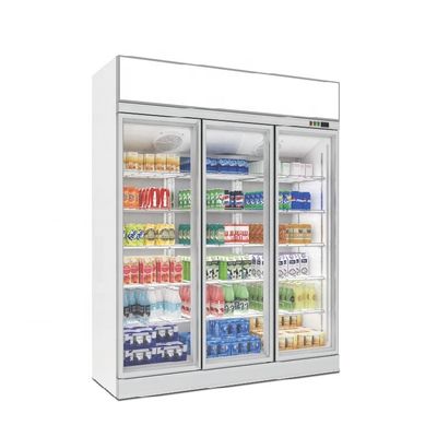 Qualität  Cooler Single-Temperature 2 /3/4 Door Mount Top Showcase Bottle Fridge Refrigerator For Coffee Shop usine